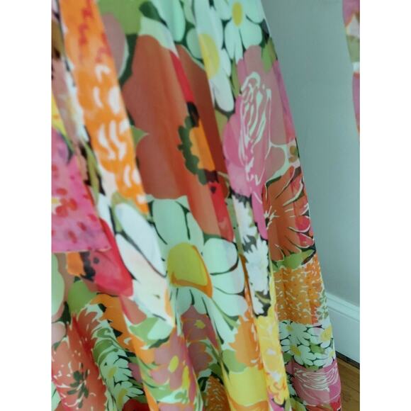 Vintage California Calliope Floral Dress-XS / S - Picture 6 of 10